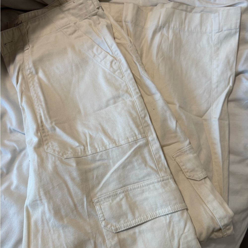 MenCasual Cargo Pants in Off-White